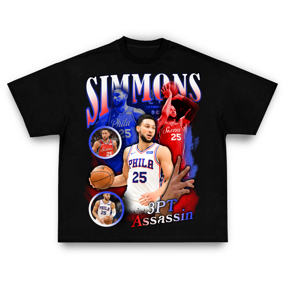 Ben Simmons 3 PT Assassin Shirt